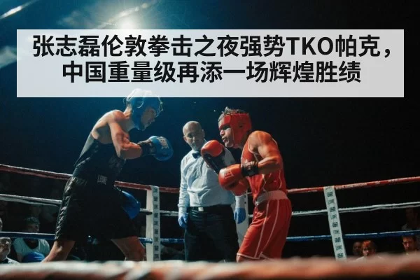 张志磊伦敦拳击之夜强势TKO帕克，中国重量级再添一场辉煌胜绩